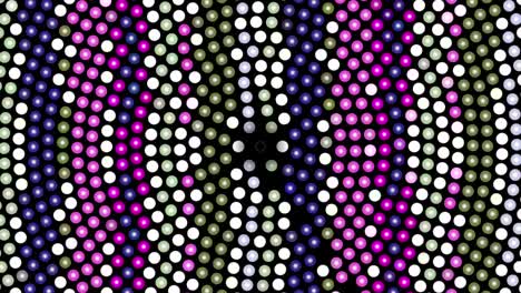 formas de círculo giratorias, patrón abstracto de círculos