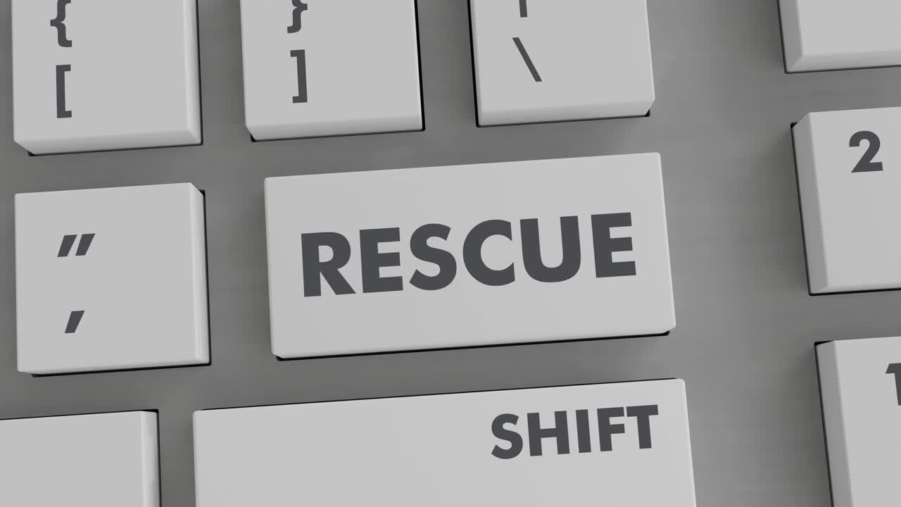 RESCUE BUTTON PRESSING ON KEYBOARD