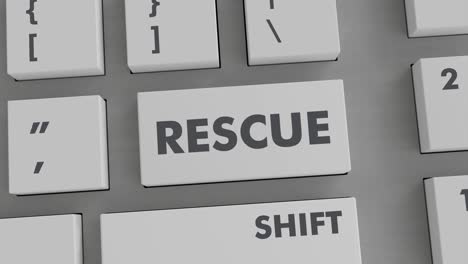 rescue button pressing on keyboard