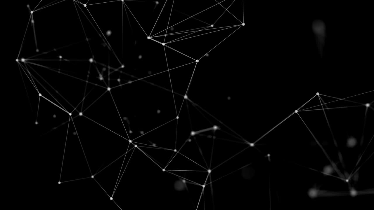 Abstract plexus connected dots lines Technologies loop.