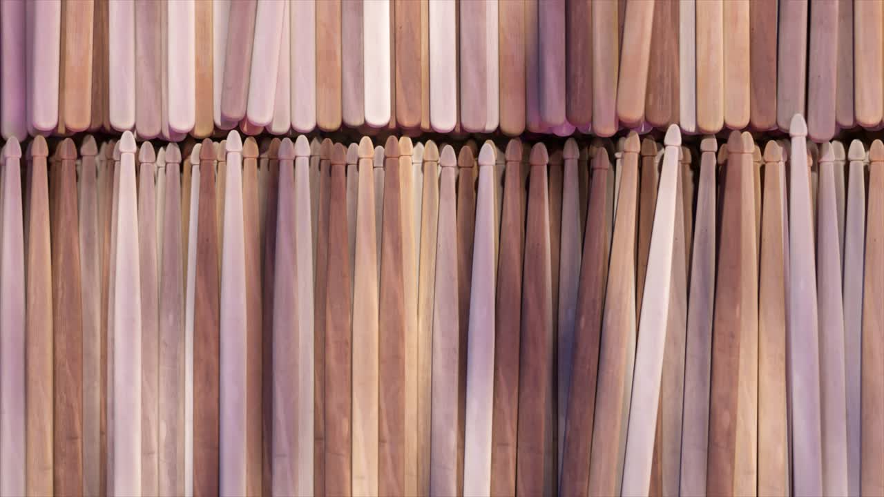 palos de tambor de madera