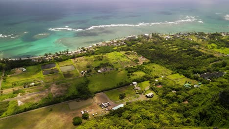 Vistas-De-Arriba-Hacia-Abajo-De-La-Costa-Este-De-Hawai