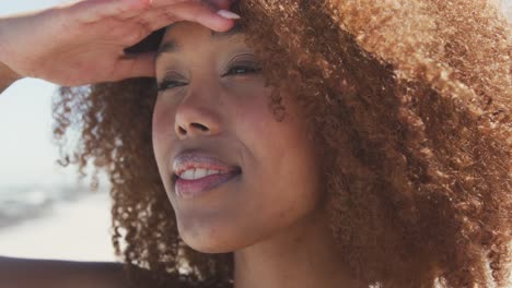 african american woman looking at the view