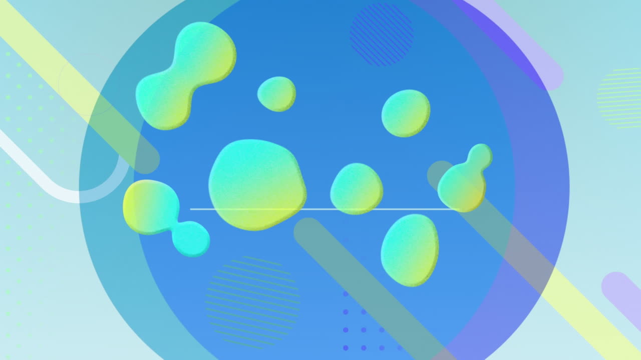 얼룩 위로 움직이는 모양의 애니메이션