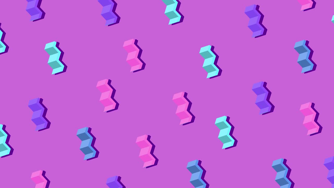 patrón geométrico al estilo de los años 80 animación de movimiento composición horizontal calidad de video 4k