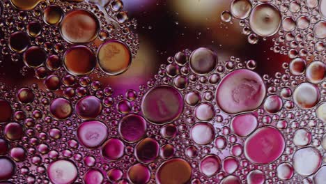 abstract colorido alimentos gotas de aceite burbujas y esferas que fluyen