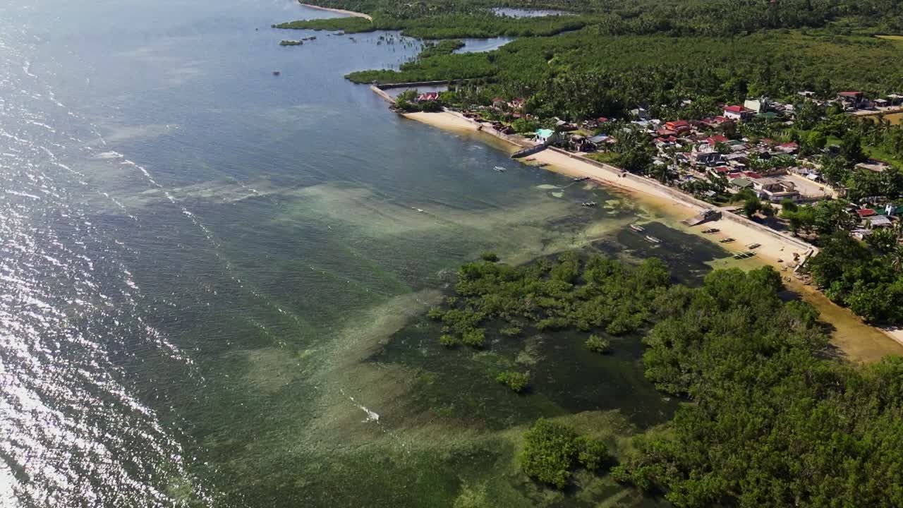 Aerial View Of The Yocti Coastal Barrio Of The Municipality Of San Andres In Catanduanes, Philippines.