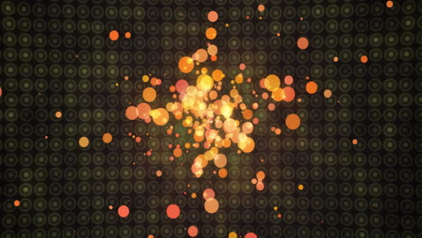 animation of glowing light spots moving over pattern on black background