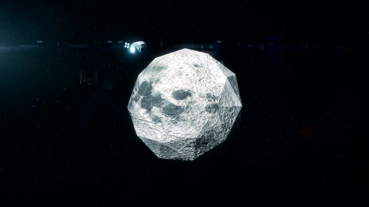 bajo poli apolo 11 - aproximación del orbitador