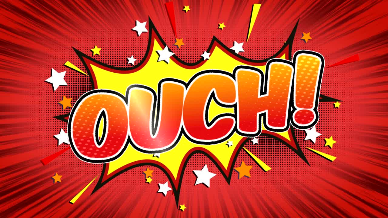 ouch - texto de estilo cómico