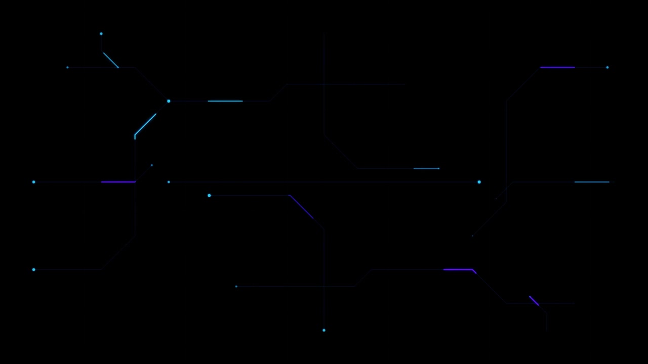 Abstract Digital Circuit Board Lines Animation
