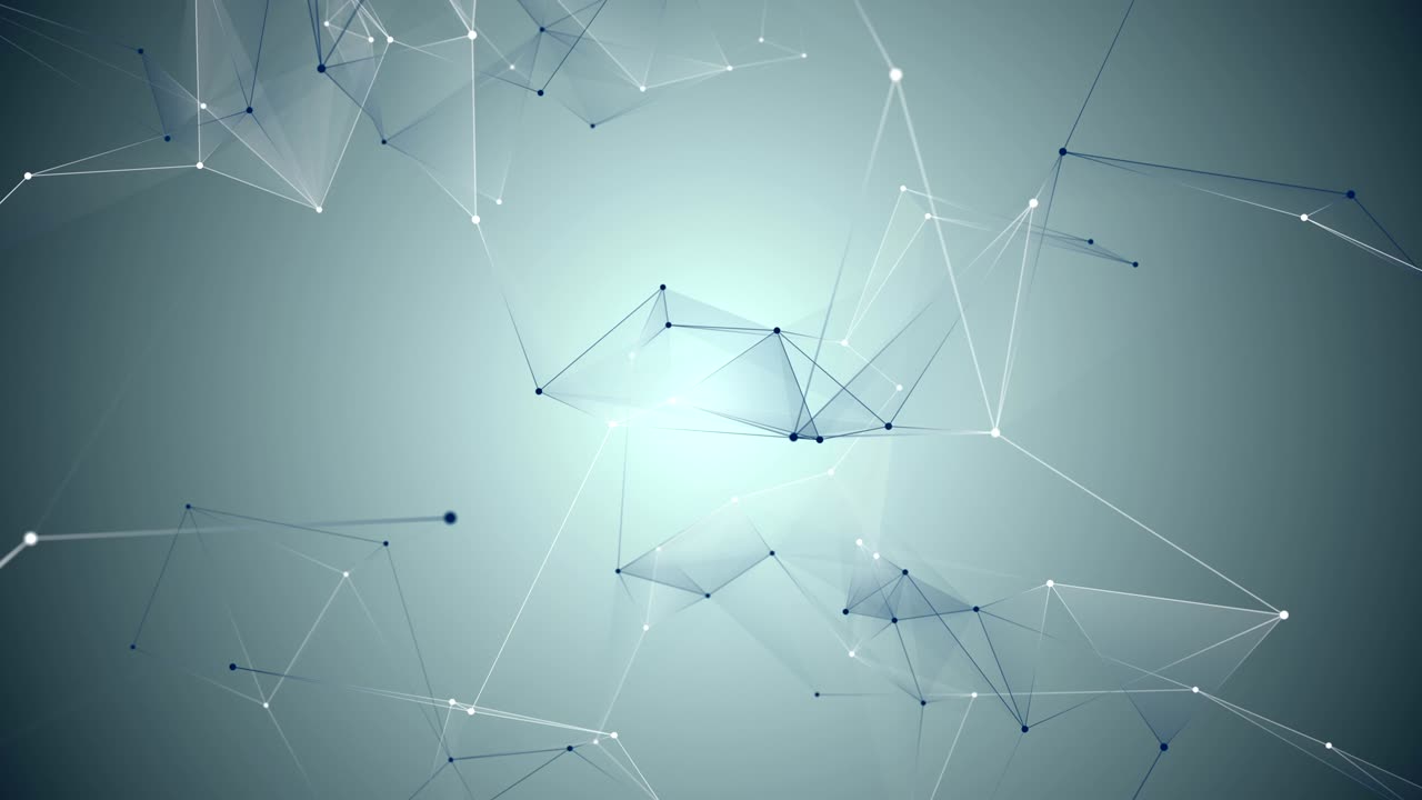 fondo geométrico azul abstracto con líneas y puntos