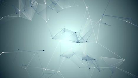 abstract blue geometrical background with lines and dots