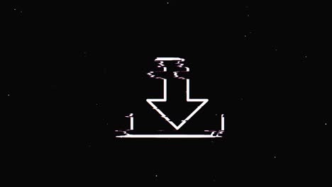 descarga el icono del ruido vintage, el fallo de la animación de la mala señal.