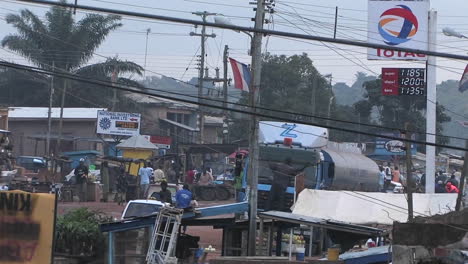 daily life in a town in africa