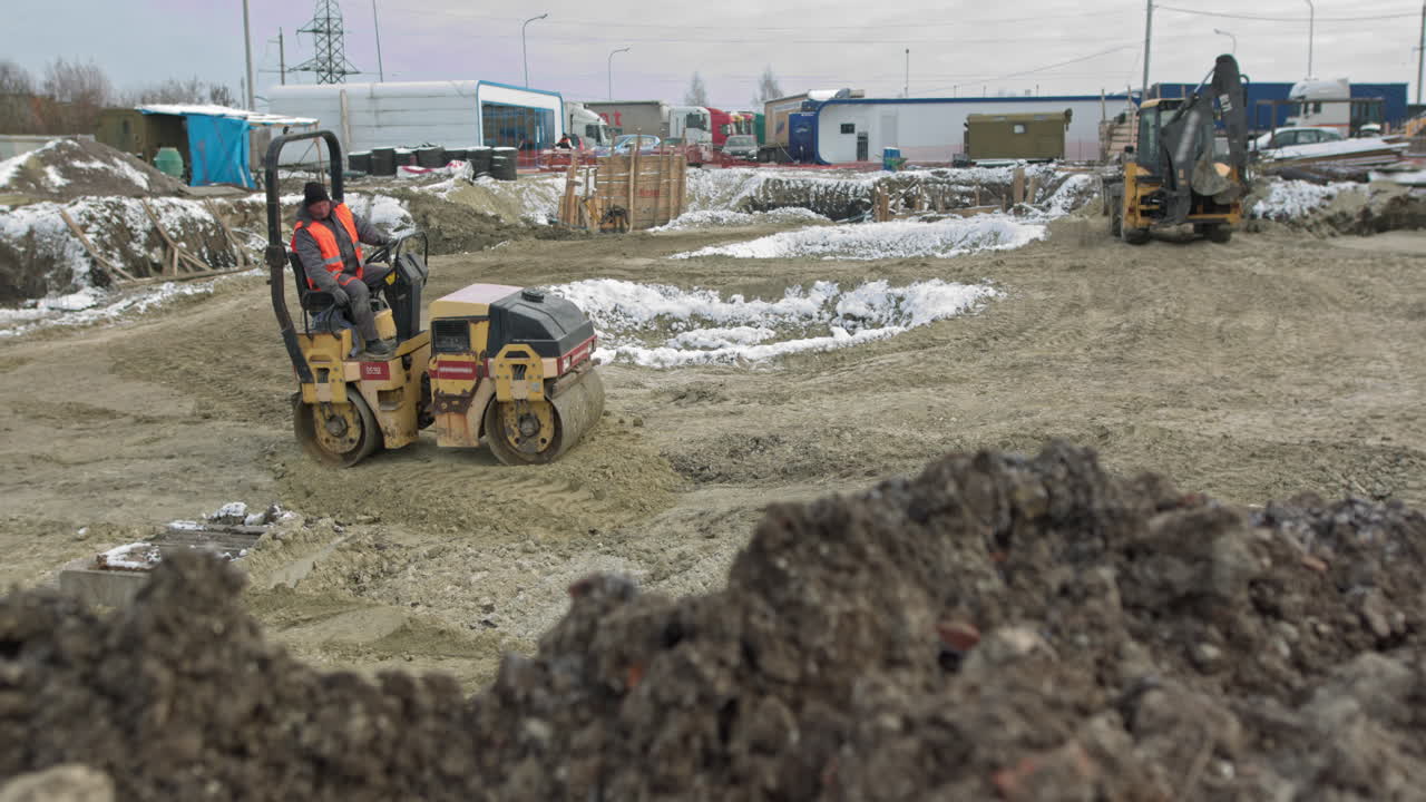 Construction Site in Winter