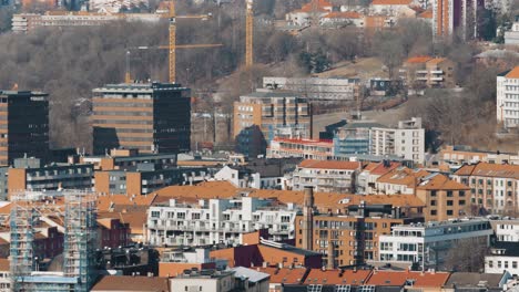 Residential-area-of-the-Norwegian-capital,-Oslo