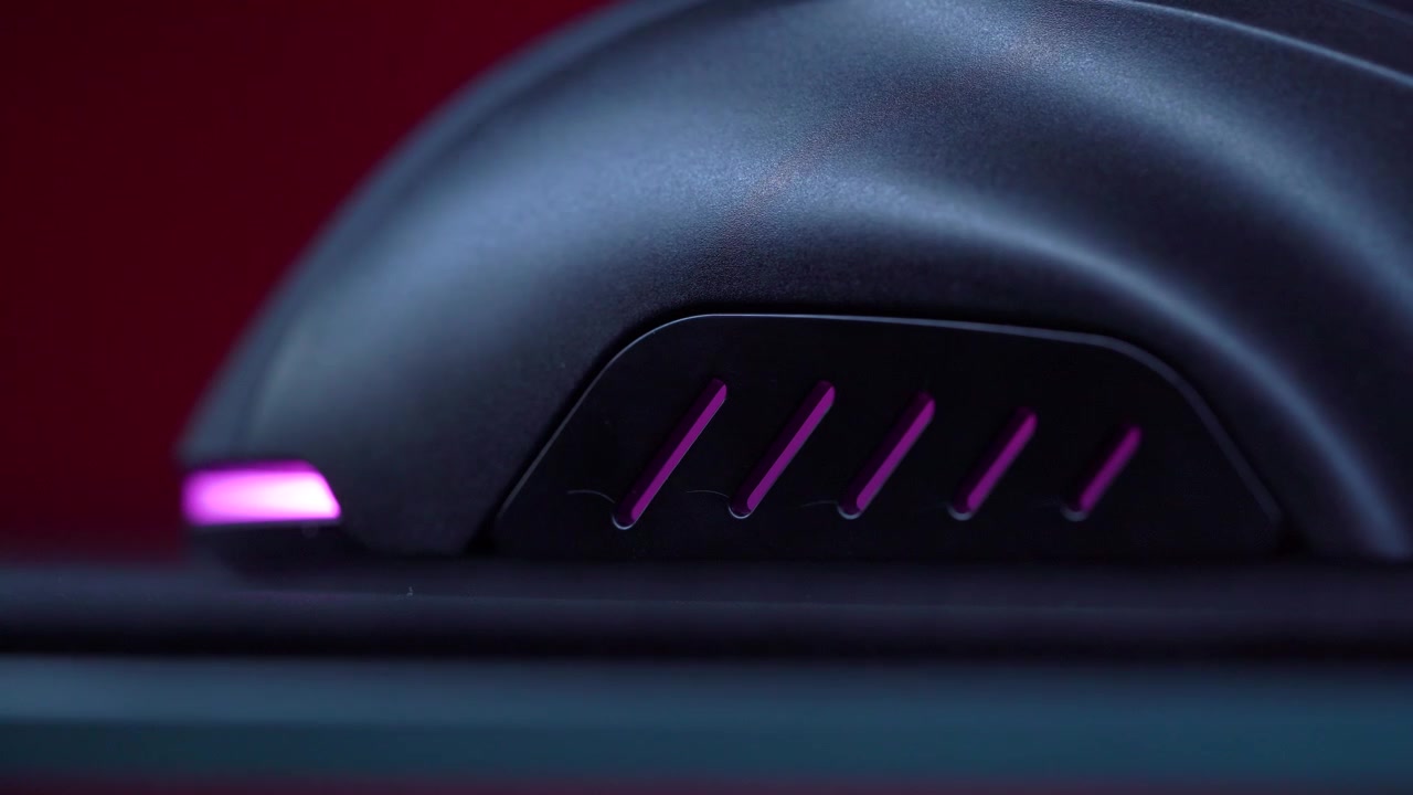 Modern Gaming Mouse with Changing RGB LED Lights