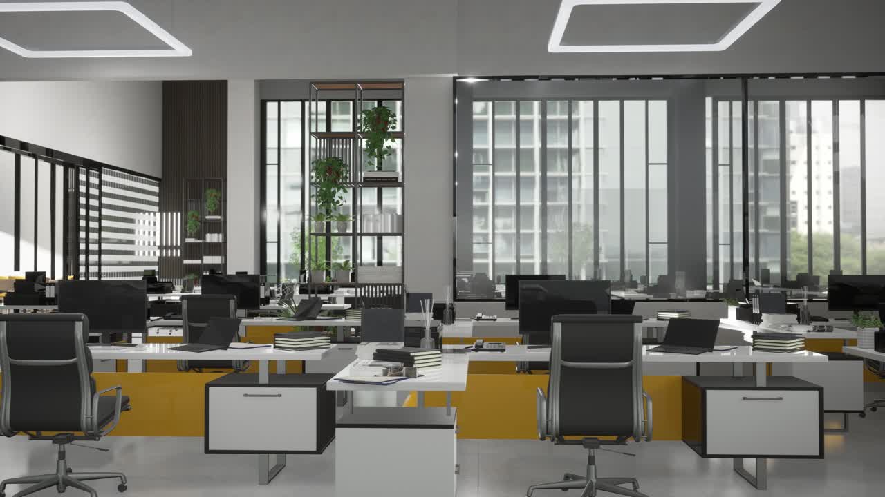 Modern Open-Plan Office Interior