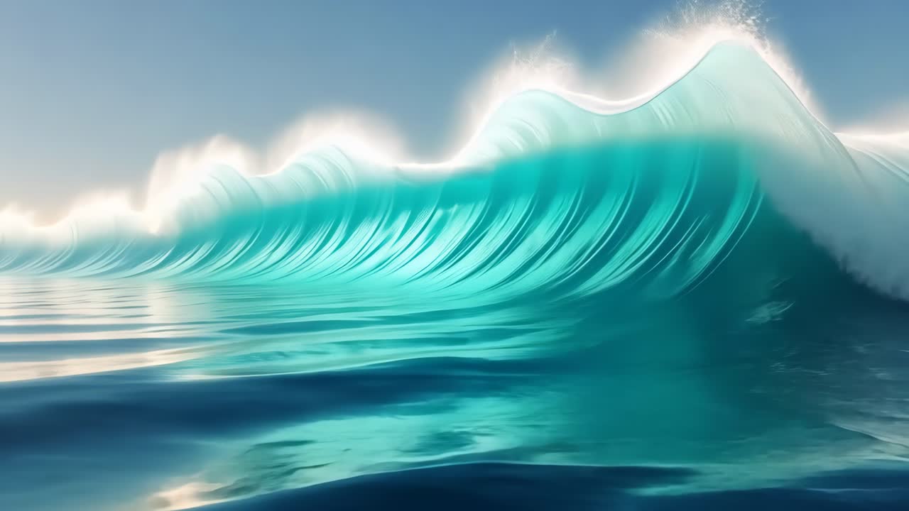 Wave crashing in the ocean
