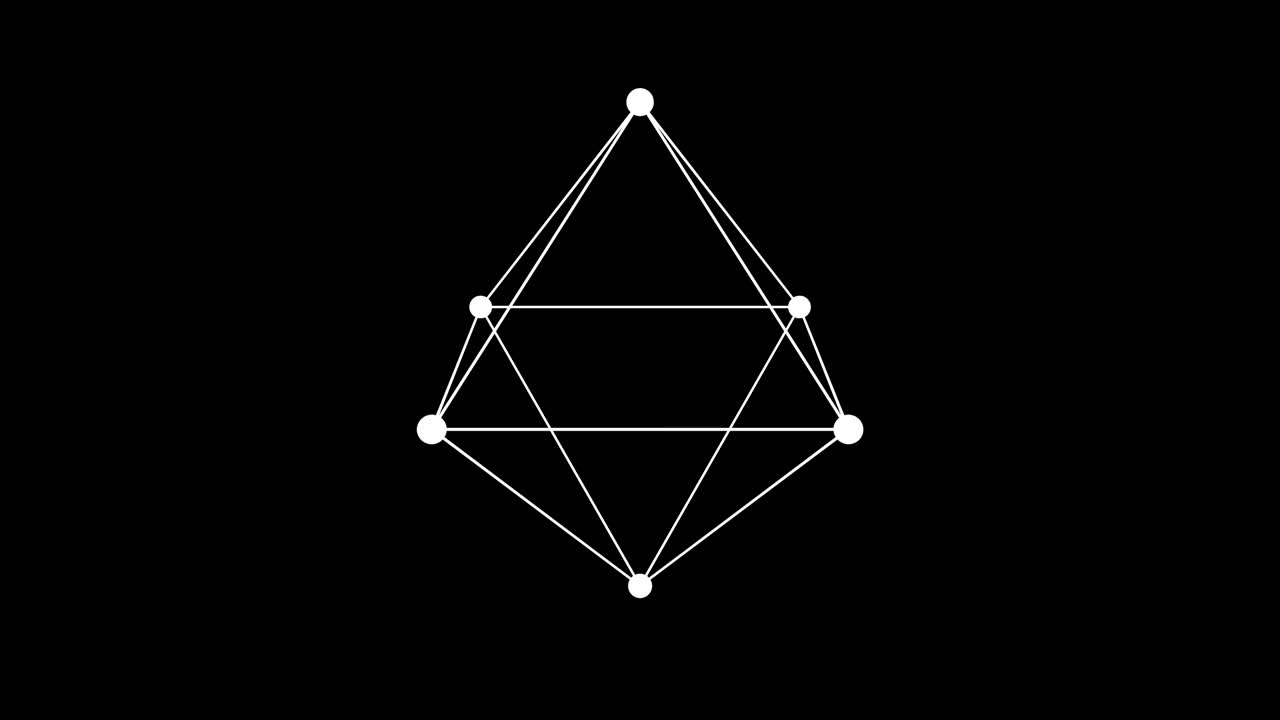 알파 채널에서 고립된 추상적인 모양