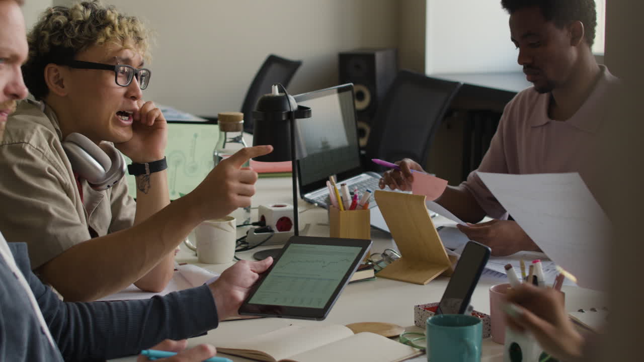 Diverse Group Collaborating in a Business Meeting