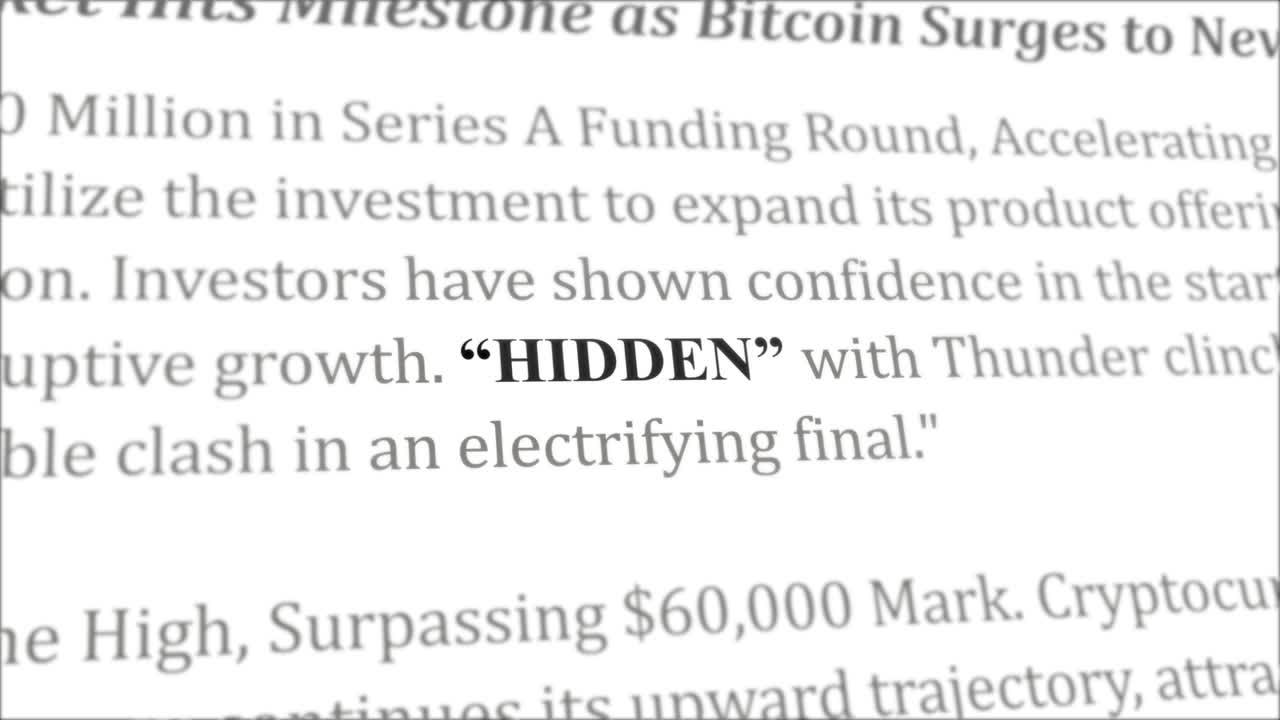 다른 기사의 숨겨진 뉴스 헤드라인