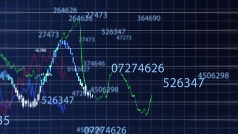 Varios-Números-Cambian-Sobre-El-Procesamiento-De-Datos-Financieros-Contra-El-Fondo-Azul.