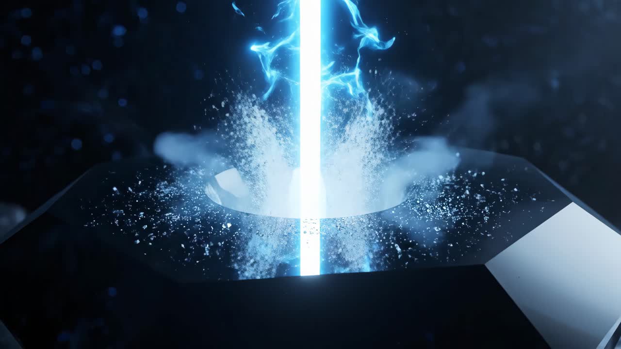 Futuristic Laser Beam Animation