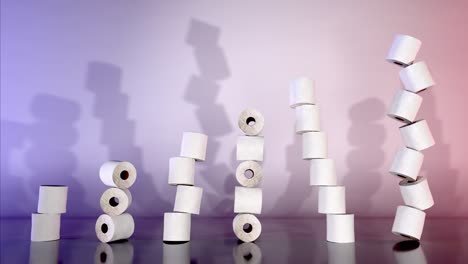 grafico positivo divertido de papel higiénico bailando