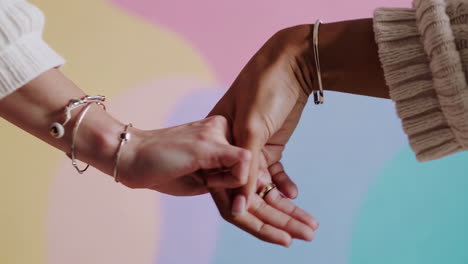 hands with bracelets