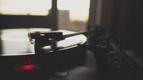 record player with vinyl record