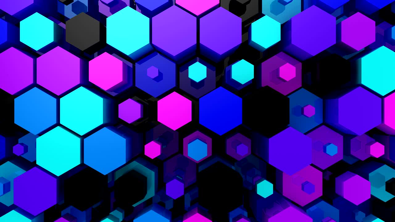 el fondo de los hexágonos