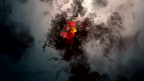 fuego de humo 4k