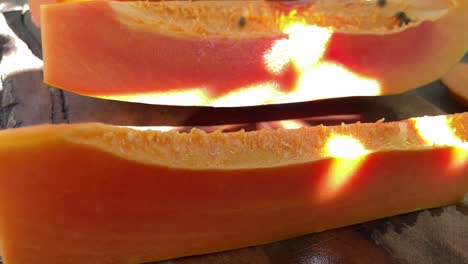 papaya tropical fruit close up