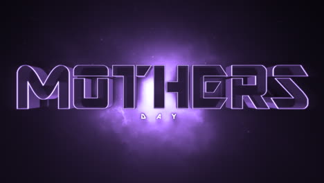 mothers day illuminating the future in vibrant neon purple