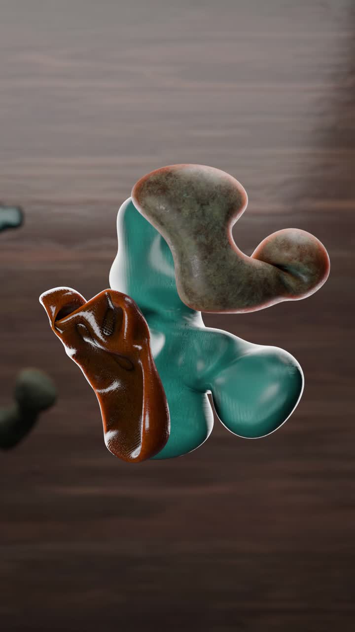 Abstract 3D Rendering of Molecule