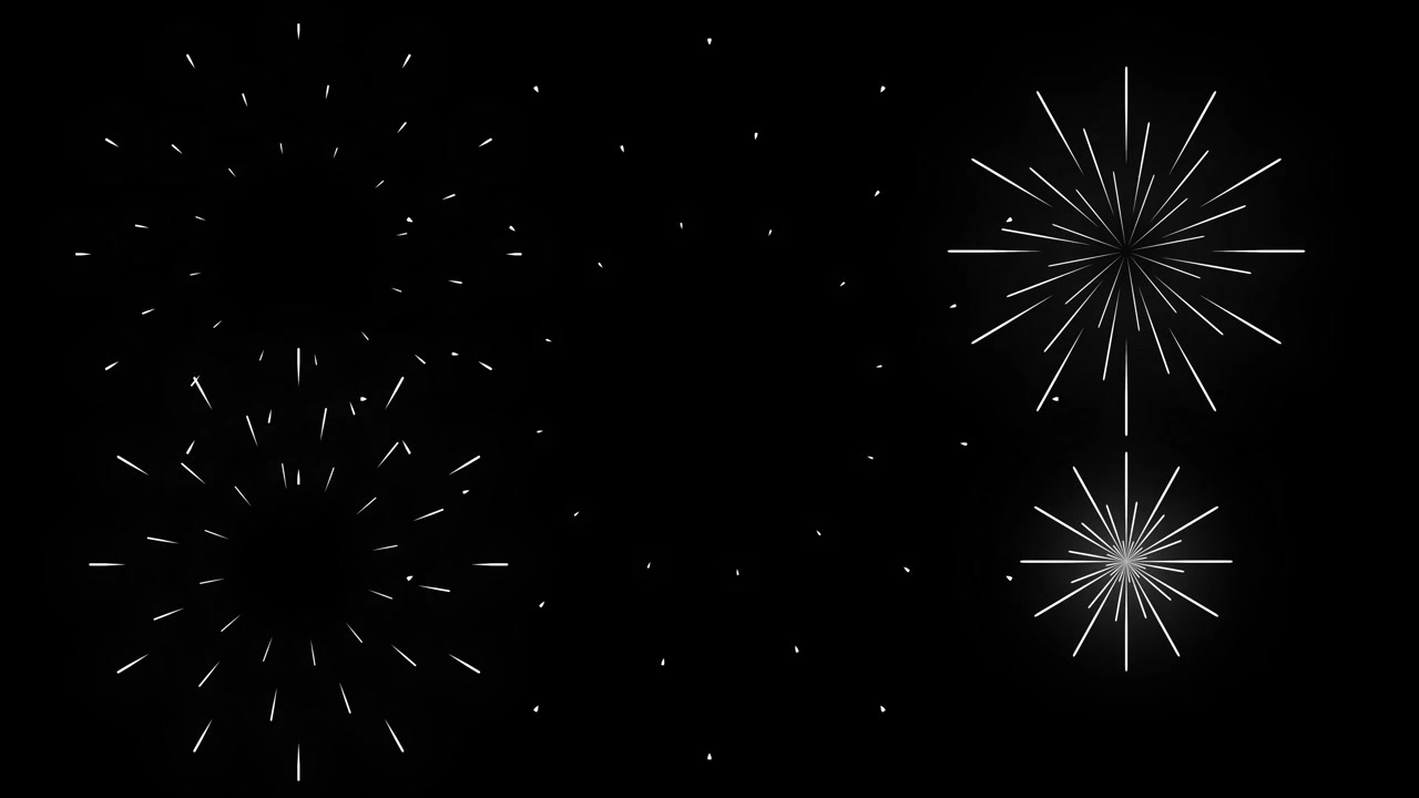 Animated Geometric Starburst Pattern on Black Background