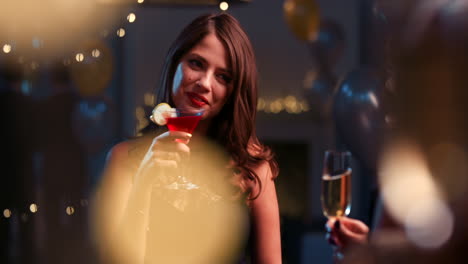 women celebrating at a nightclub