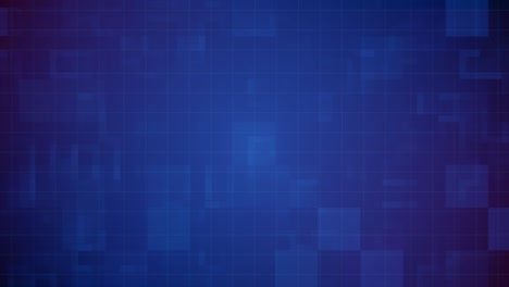 fondo de tecnología animada con cuadrícula y cuadrado