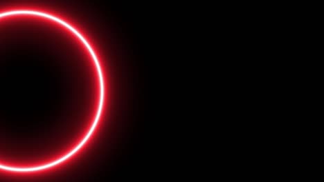 red ring glowing electric animation motion graphics