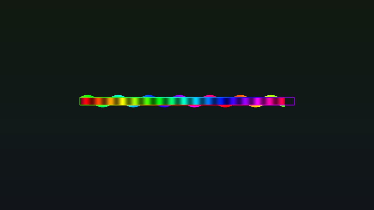 Colorful loading bars and progress indicators are created for video projects. These elements help video creators enhance their work and improve audience engagement