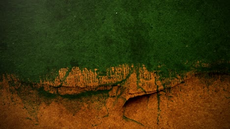 green and orange wall texture