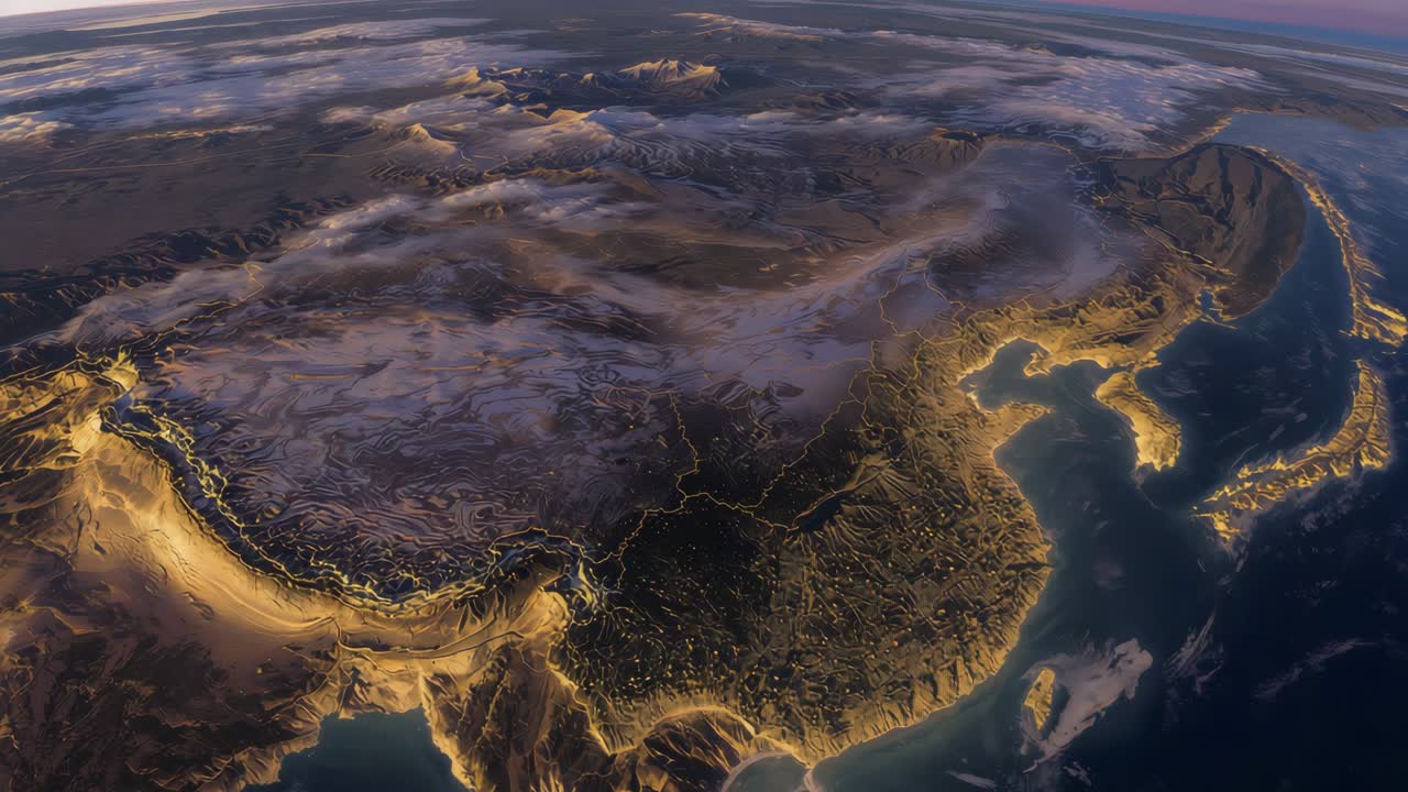 China from Space at Night