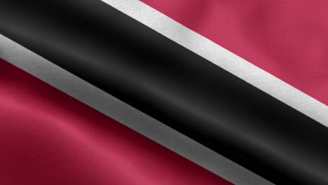 Primer-Plano-Ondeando-Lazo-4k-Bandera-Nacional-De-Trinidad-Y-Tobago