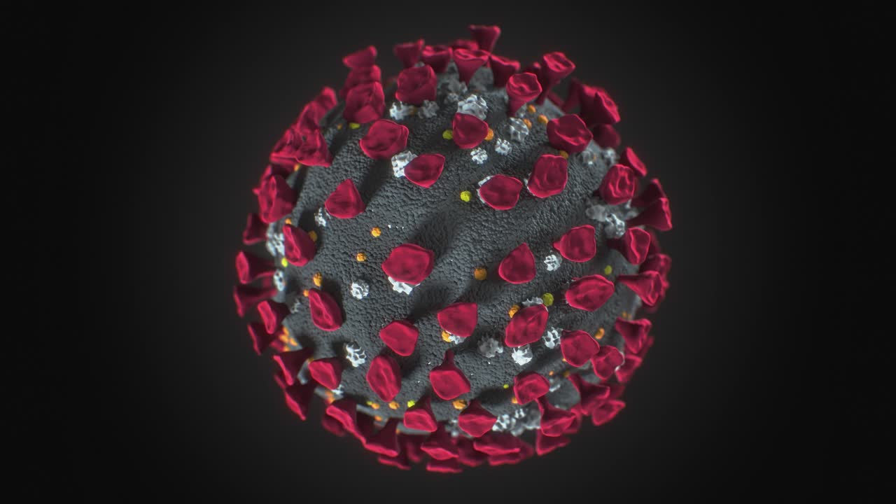 virus del coronavirus de bucle giratorio luma