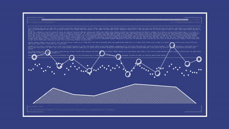 animación de las estadísticas, redes de conexiones y procesamiento de datos