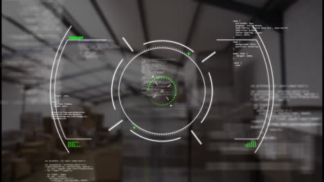 Animation-of-circles-and-computer-language-over-warehouse