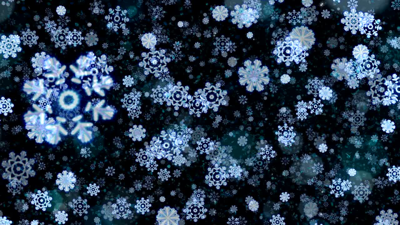 el fondo de los copos de nieve de navidad abstractos.