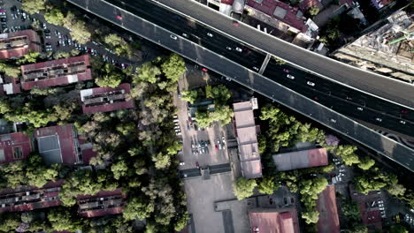 drone shot of residential buildings in mexico city